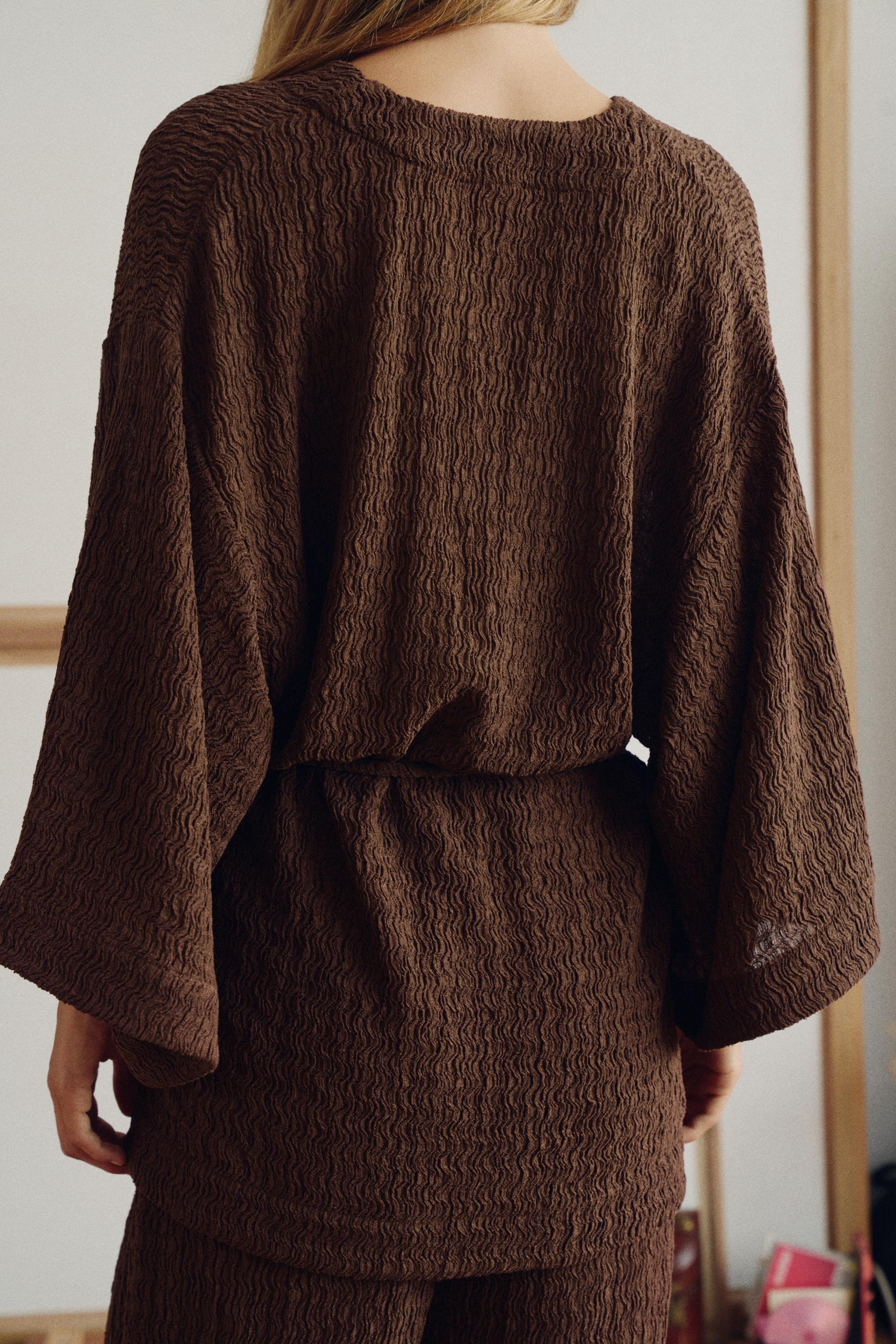 CRINKLED BELTED JACKET